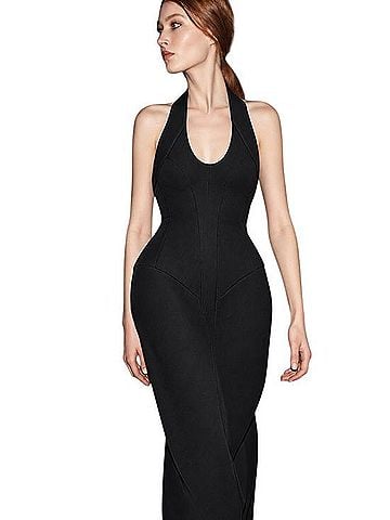 Zara Limited Edition Halter Dress Cocktail Dress (view 1)