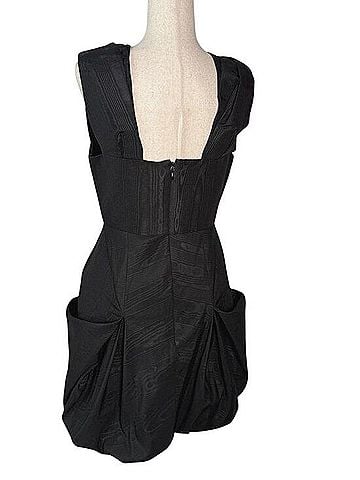 BCBGMAXAZRIA Y2K Bubble Hem Mini Dress Cocktail Dress (view 2)