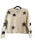 Rails Stars White Black Tan Pullover Sweater Size S - photo 2