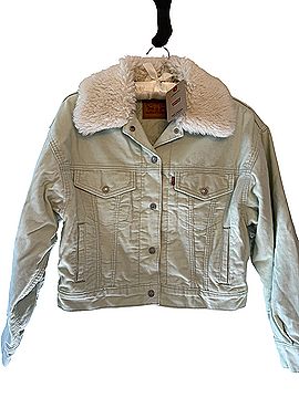 Levi's Baby Cropped Corduroy Trucker Jacket (view 1)