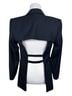 Topshop Boutique Open Back Cutout Strappy Wool Blazer Jacket Blazer - photo 4