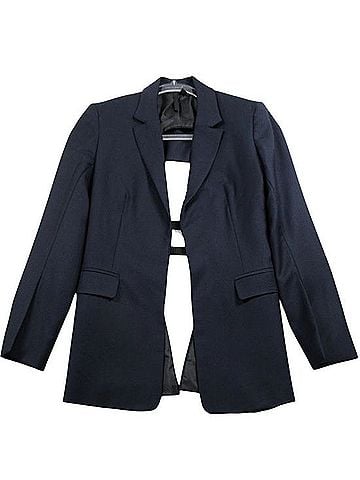 Topshop Boutique Open Back Cutout Strappy Wool Blazer Jacket Blazer (view 2)