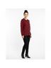 St. John Houndstooth Red Black Blazer Size 8 - photo 7