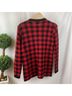 St. John Houndstooth Red Black Blazer Size 8 - photo 3