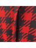 St. John Houndstooth Red Black Blazer Size 8 - photo 5