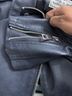 Levi's Black Leather Jacket Size L - photo 4