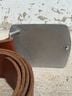 Gap 100% Leather Floral Brown Belt Size L - photo 6