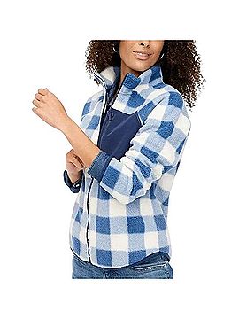 J.Crew Factory Store Woven sherpa zip-up Jacket (view 1)