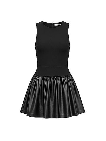 Alice + Olivia Arden Mixed Media Cocktail Dress (view 1)