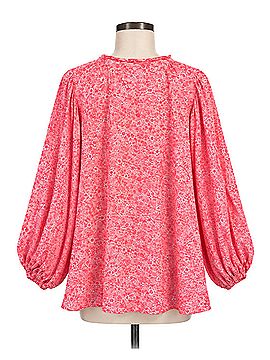 India Collection by Emerson Fry Crocus Bardot Top Long Sleeve Blouse (view 2)