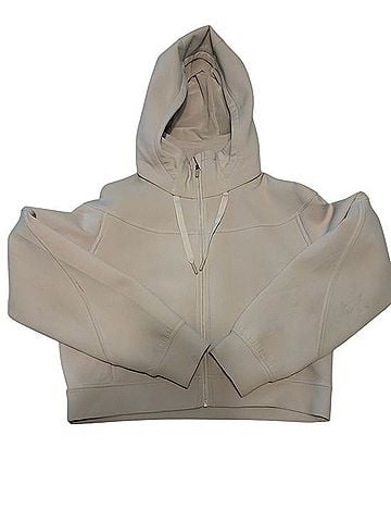 Lululemon Athletica Cropped Zip Hoodie Jacket (view 2)