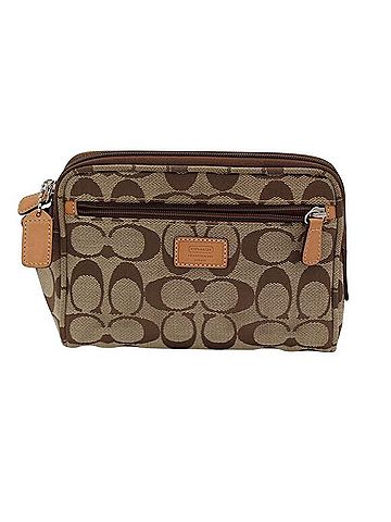 Coach Signature Jacquard Makeup Bag (view 2)