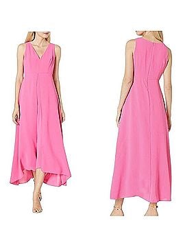 Adrianna Papell Tonal Overlay Jumpsuit Dress Casual Pants (view 1)