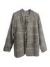 Soft Surroundings Plaid Gray Tan Blazer Size S - photo 1