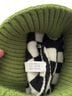 Amazon Essentials 100% Acrylic Checkered-gingham Black White Green Beanie Size S - photo 2