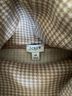 J.Crew 100% Polyester Checkered-gingham Brown Long Sleeve Top Size M - photo 4