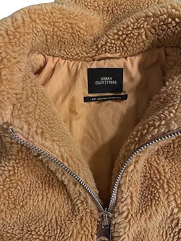 Urban Outfitters crop Plush Zip-Up Jacket Jacket (view 2)