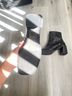 Topshop 100% Leather Black Ankle Boots Size EU 36 - photo 6