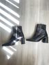 Topshop 100% Leather Black Ankle Boots Size EU 36 - photo 9