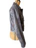Worth 100% Leather Solid Animal Print Gray Jacket Size 6 - photo 5