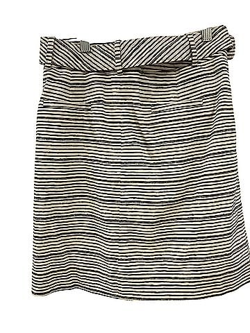 Outback Red Outback Red Striped Pleated A-Line Skirt with Belt Casual Skirt (view 2)