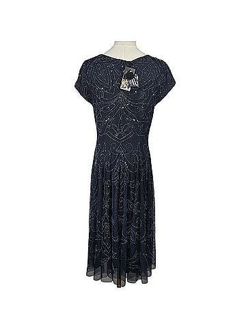 Johnny Was Paisley Beaded Mesh Dress Cocktail Dress (view 2)
