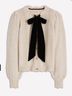 Boden Velvet Bow Cable Cardigan Cardigan - photo 6