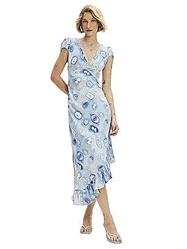 Kimchi Blue Cora Lace Trim Asymmetrical Midi Cocktail Dress (view 1)