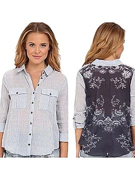 Free People Long Sleeve Button-Down Shirt (view 1)