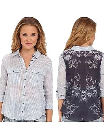 Free People Long Sleeve Button-Down Shirt (view 1)