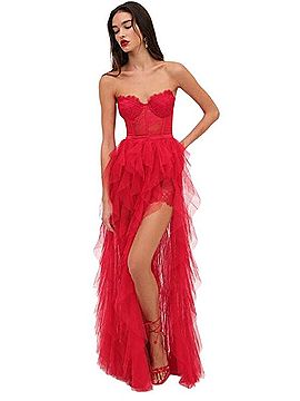 For Love & Lemons Bustier Gown Cocktail Dress (view 1)