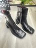 Topshop 100% Leather Black Ankle Boots Size EU 36 - photo 4