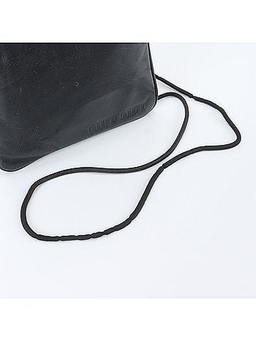 Miu Miu Miu Miu Miu Archive 90s Leather Shoulder Bag Crossbody Black Women's (view 2)