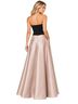 Xscape Color Block Black Pink Cocktail Dress Size 10 - photo 2