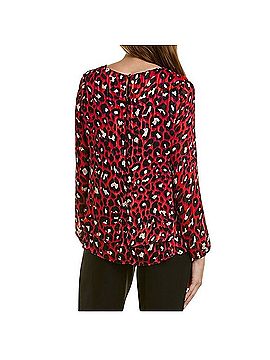 Anne Klein Printed Double Layer Blouse Long Sleeve T-Shirt (view 2)