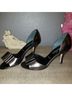 Butter Metallic Pewter Open-Toe Heels with Bow Detail Heels - photo 16