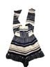 Lulus Stripes White Blue Jumpsuit Size S - photo 1