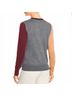 Tory Burch Color Block Gray Red Cardigan Size M - photo 3