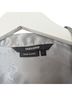 Maxime 100% Silk Solid Silver Gray Long Sleeve Button-Down Shirt Size L - photo 3