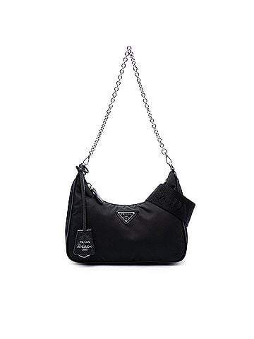 Prada Mini Saffiano Trimmed Tessuto Re Edition 2005 Satchel (view 1)
