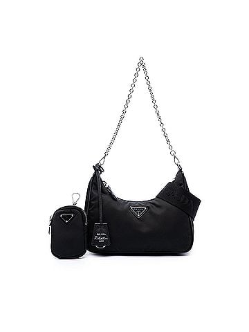 Prada Mini Saffiano Trimmed Tessuto Re Edition 2005 Satchel (view 2)