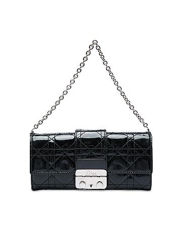 Dior Patent Cannage Miss Dior Wallet on Chain (view 1)