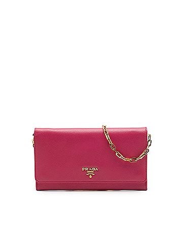 Prada Saffiano Wallet on Chain (view 1)