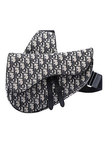 Dior Oblique Canvas Saddle Crossbody (view 1)