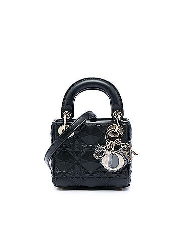 Dior Micro Calfskin Cannage Diamond Lady Dior (view 1)