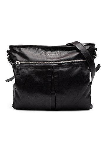 Prada Large Soft Calf Front Pocket Messenger Bag (view 1)