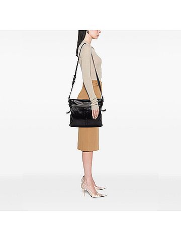 Prada Large Soft Calf Front Pocket Messenger Bag (view 2)