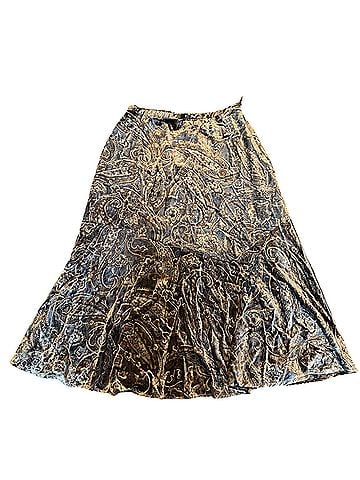 Coldwater Creek Paisley Burnout Velvet Casual Skirt (view 1)