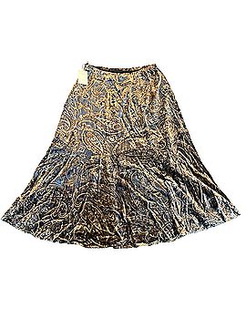 Coldwater Creek Paisley Burnout Velvet Casual Skirt (view 2)