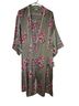 Splendid 100% Polyester Floral Gray Pink Jacket Size XL - photo 1